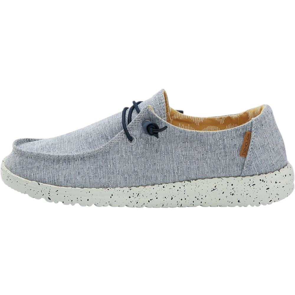 S4.Hey Dude Women's Wendy Chambray Lace-Up Loafer Size 7